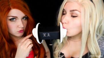 ASMR KittyKlaw Mary Jane & Gwen Stacy Ear licking Patreon Video