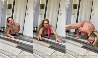 AllisonNYC Nude Workout Video Leaked