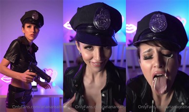 ArianaRealTV Nude Police Jerks You Off Video Leaked