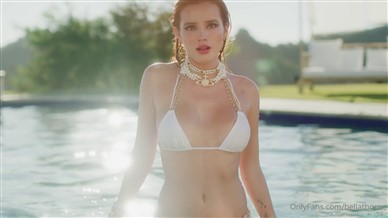 Bella Thorne Nude Pool White Bikini Video Leaked