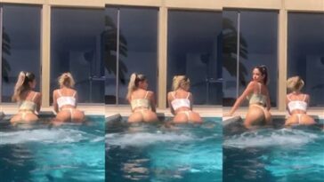 Carolina Samani Nude Ass Twerking in Pool Video Leaked