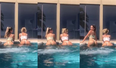 Carolina Samani Nude Ass Twerking in Pool Video Leaked