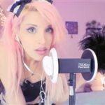 Cherrycrush ASMR Ears Whispering & licking Video