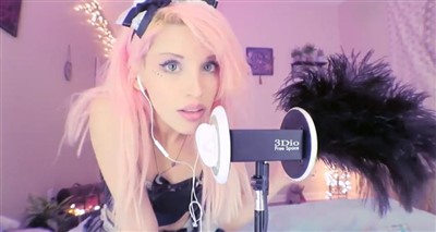 Cherrycrush ASMR Ears Whispering & licking Video