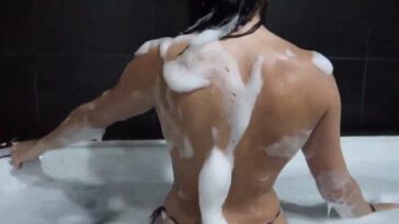 Christina Khalil Topless Bath Time Sexy Video