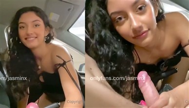 Jasminx Nude Blowjob Fucking in Car Porn Video Leaked