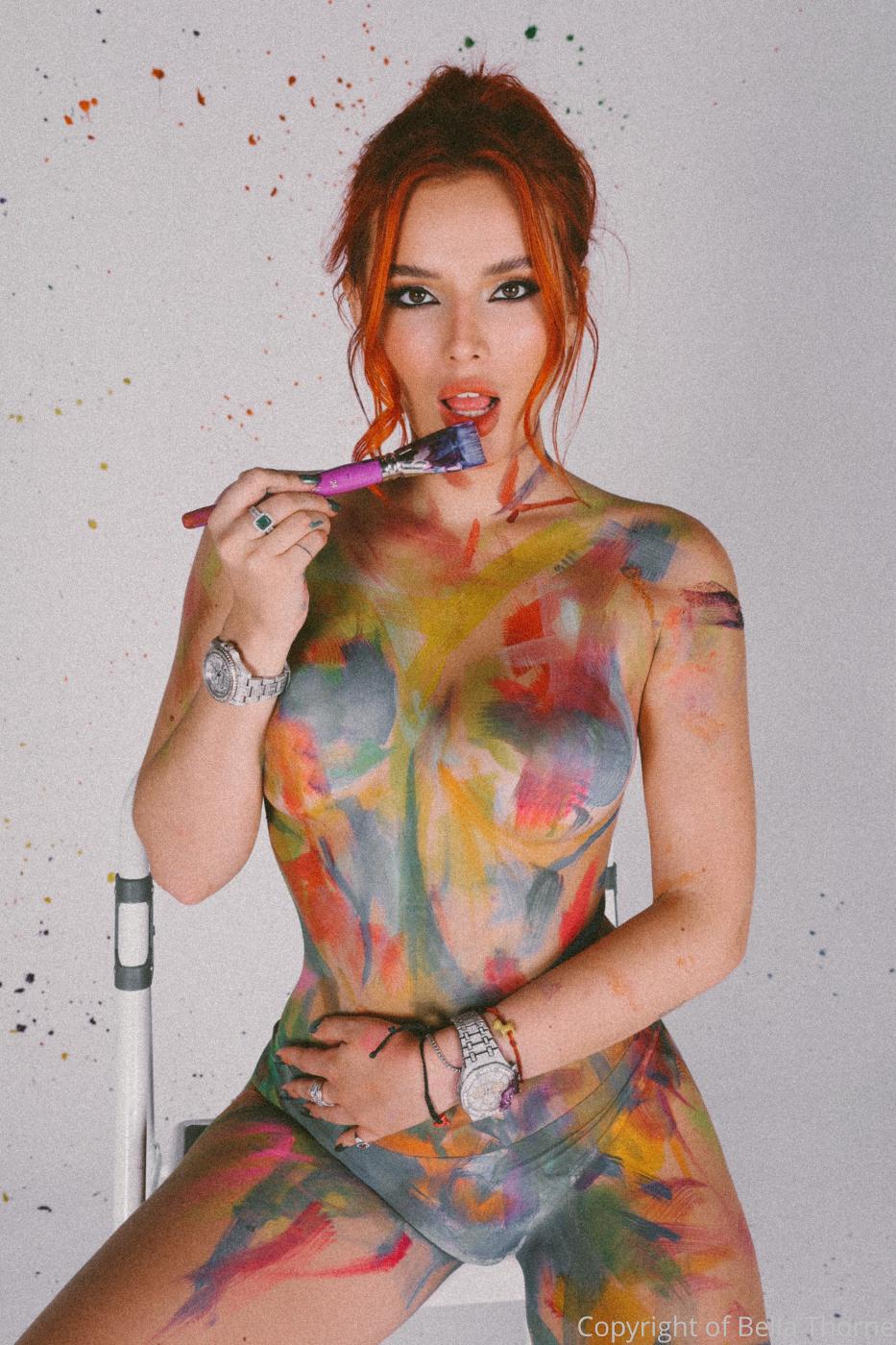 Bella Thorne Nude Body Paint Onlyfans Set Leaked