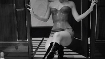 Charli D'Amelio Tight Leather Dress Set Leaked