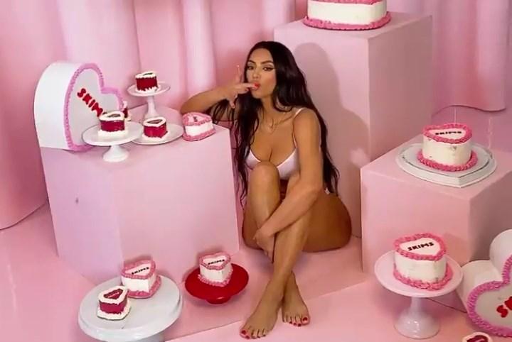 Kim Kardashian Lingerie Skims Photoshoot BTS Video Leaked