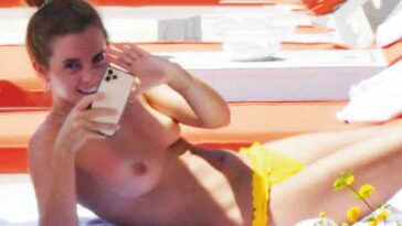 Emma Watson Nudes Topless Leaked Holiday Sunbathing Small Tits