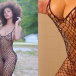 Stormi Maya Nude Outdoors Fishnet Onlyfans Set Leaked