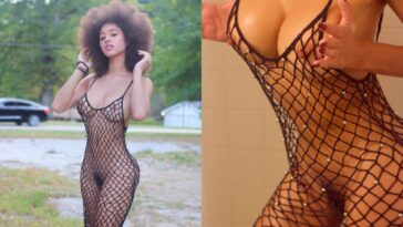 Stormi Maya Nude Outdoors Fishnet Onlyfans Set Leaked