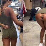 Shopping Mall With Anal Butt Plug Public Video