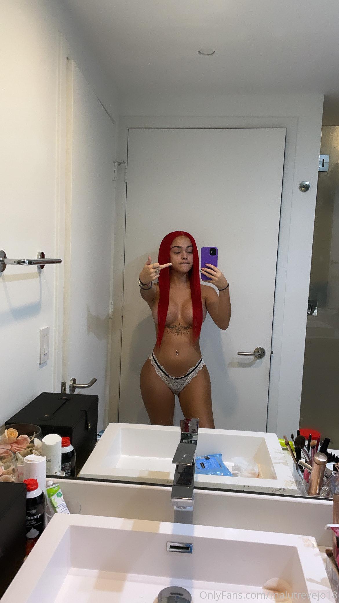 Malu Trevejo Topless Redhead Thong Onlyfans Set Leaked