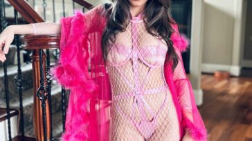 Christina Khalil Pink Strap Lingerie Onlyfans Set Leaked