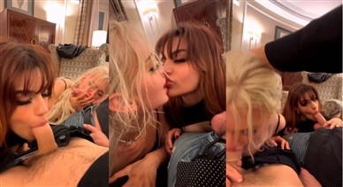 Ariesia and Hannah Jo Foursome Blowjob Video Leaked