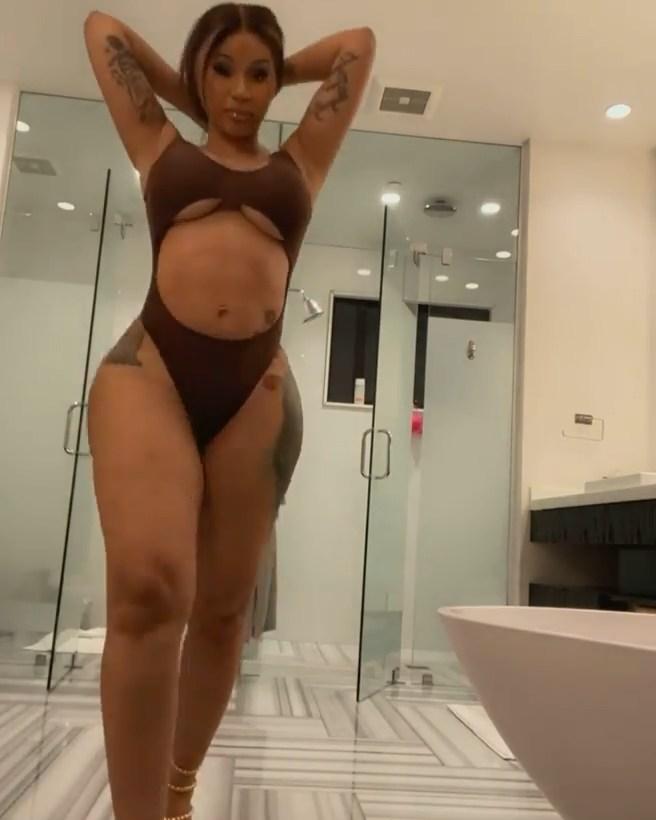 Cardi B Sexy One-Piece Modeling Video Leaked