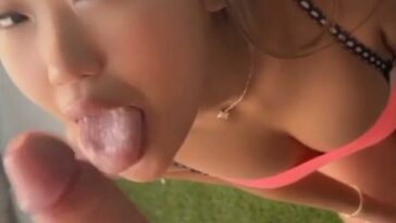 Bunni Emmie POV Balcony Blowjob OnlyFans Video Leaked