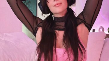 KittyPlays Gamer Girl Pink Bodysuit Fansly Set Leaked