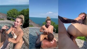 ScarlettKissesXO Poolside Sex Tape Video Leaked