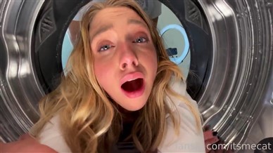 Itsmecat Fucked While Stuck in the Washing Machine Video Leaked